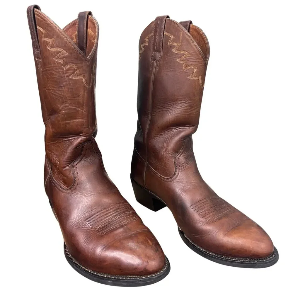 Ariat Men’s Heritage Brown Leather Western Cowboy Boots Size US 13 D